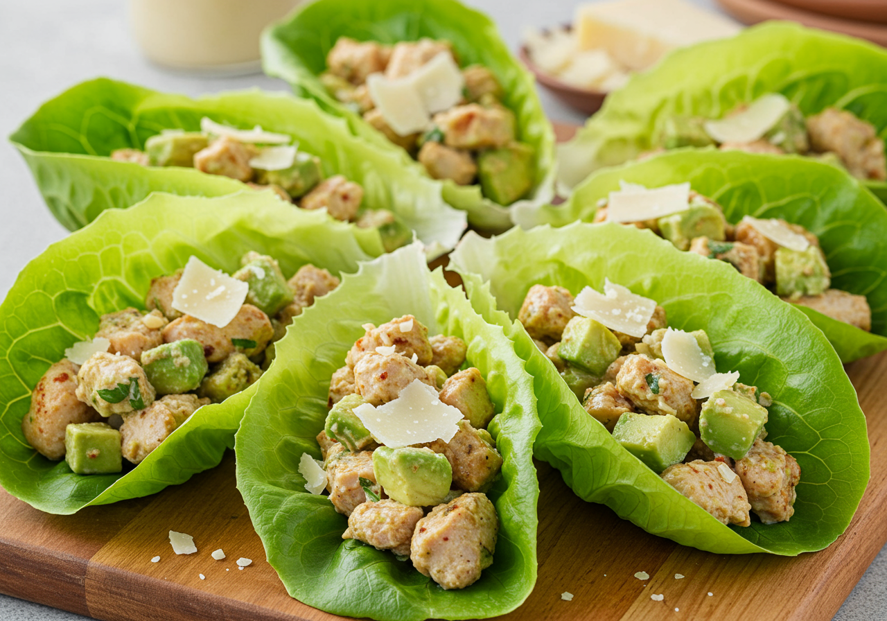 Chicken Caesar Salad Wraps
