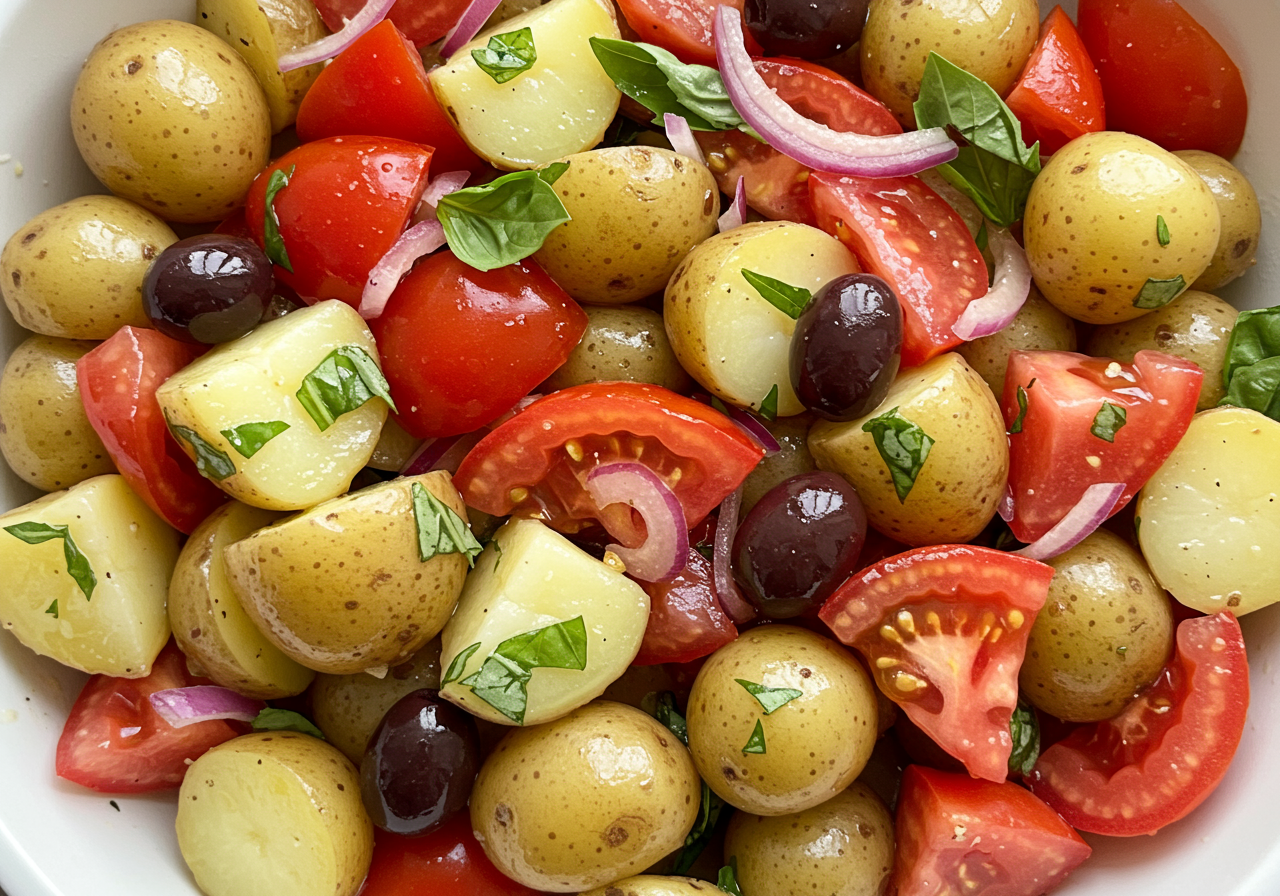 Mediterranean Tomato & Potato Salad