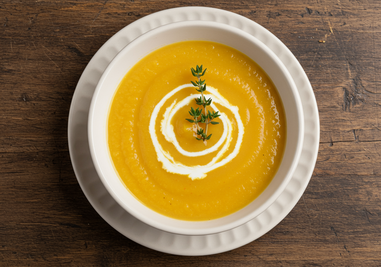 Creamy Potato and Carrot Soup (French)