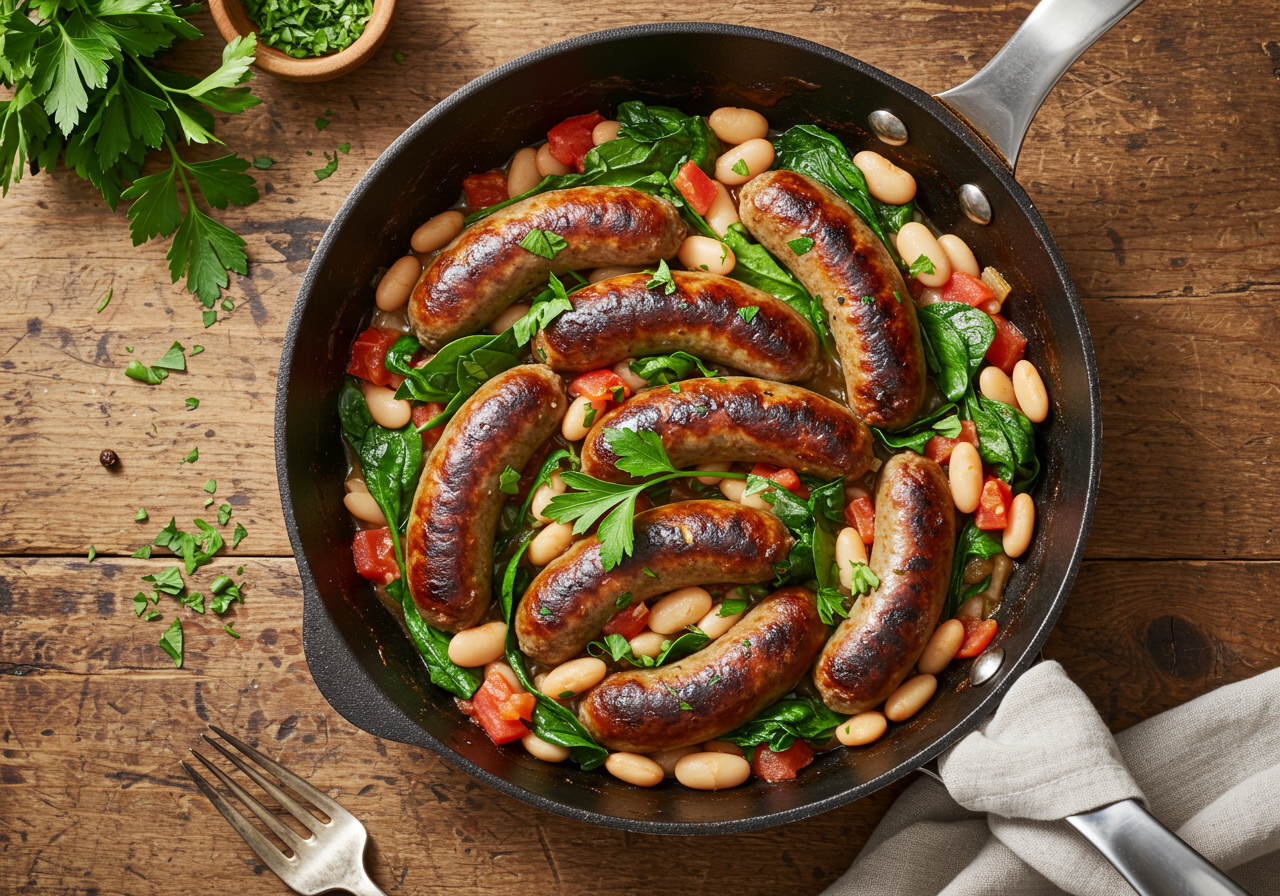 Italian Sausage and White Bean Skillet