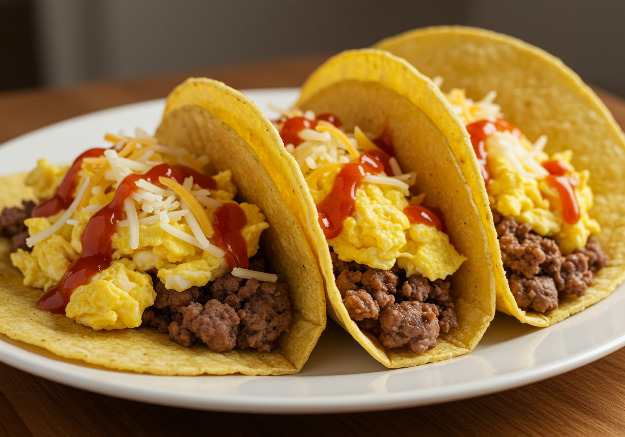 High-Protein Breakfast Tacos with Venison and Dairy-Free Shreds