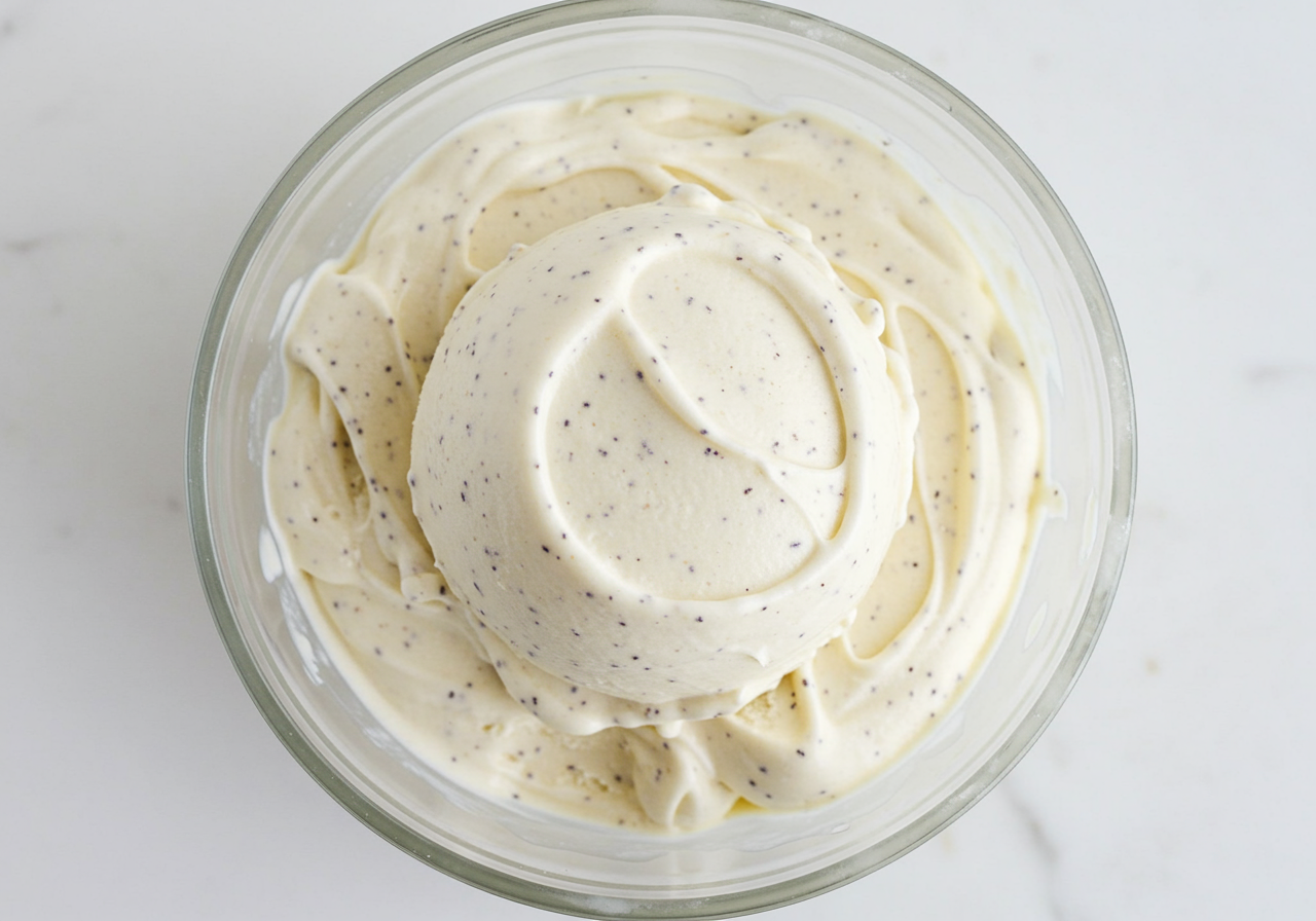 Classic Vanilla Bean Cottage Cheese Ice Cream