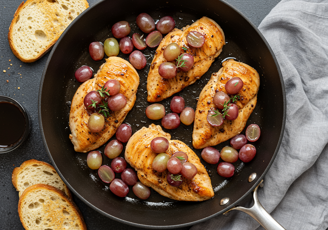 Italian Inspired Chicken and Grapes