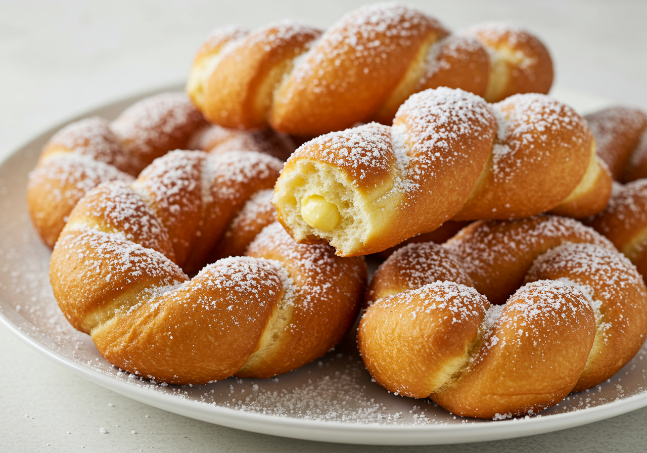 Italian Fried Dough Twists (Zeppole)
