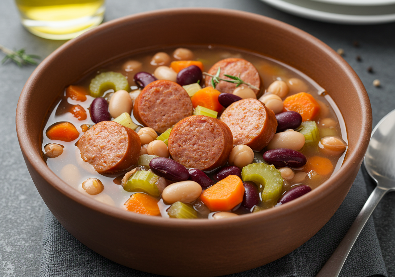 Sausage and Bean Soup (Canadian Style)