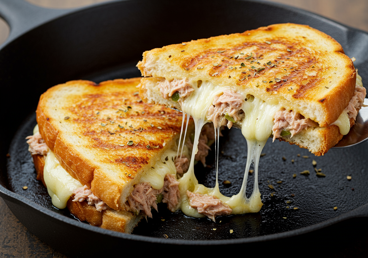 Quick Italian Tuna Melts