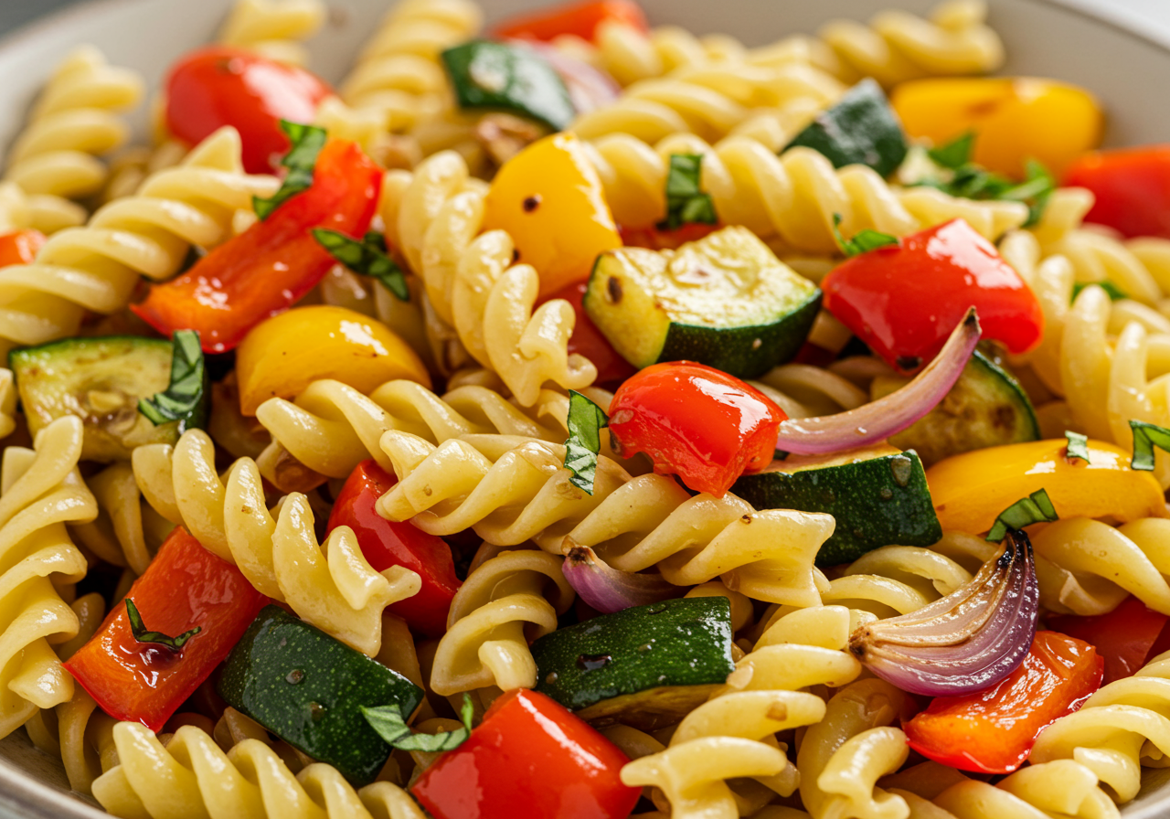 Italian Pasta Salad with Roasted Vegetables