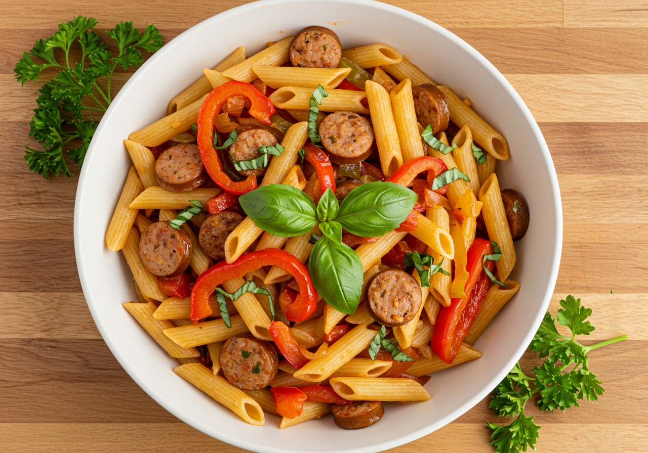 Sausage and Peppers Pasta (Italian)