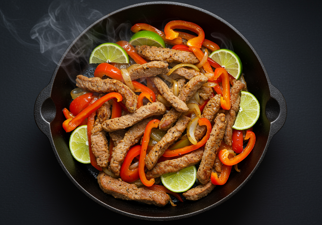 Sizzling Steak Fajita Skillet