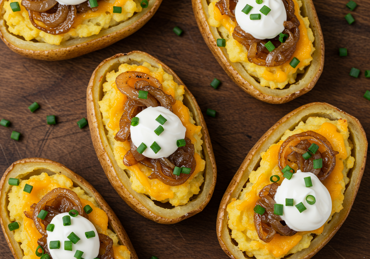 Loaded Vegan Potato Skins