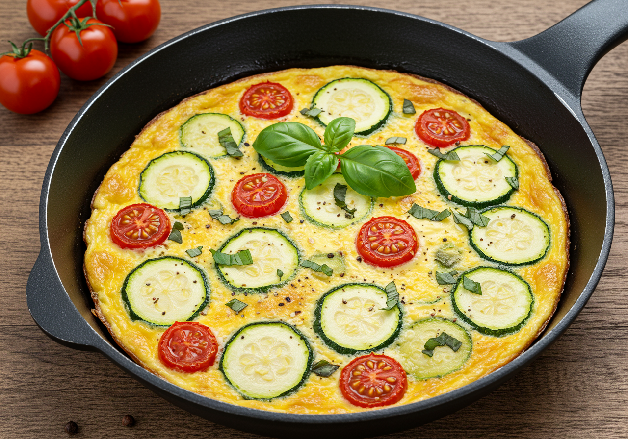 Zucchini & Tomato Frittata