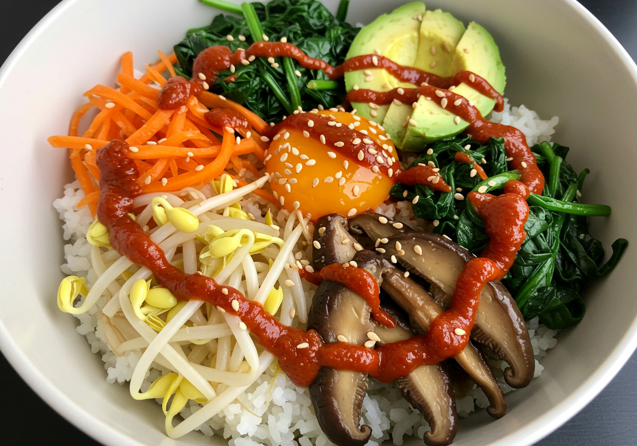 Korean Bibimbap (Vegetarian & Gluten-Free)