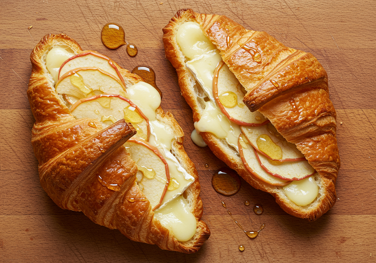Brie and Apple Croissant Bites
