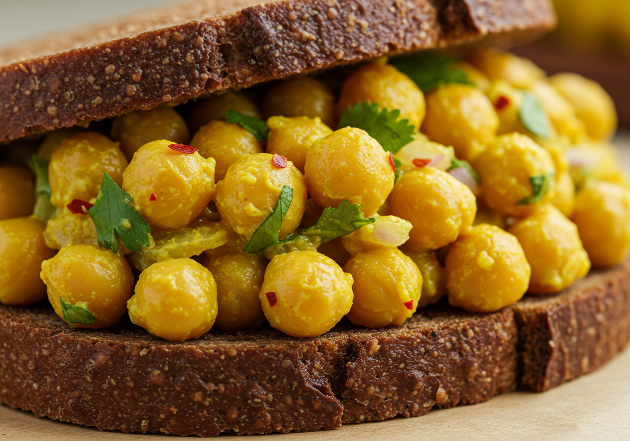 Curried Chickpea Salad Sandwich