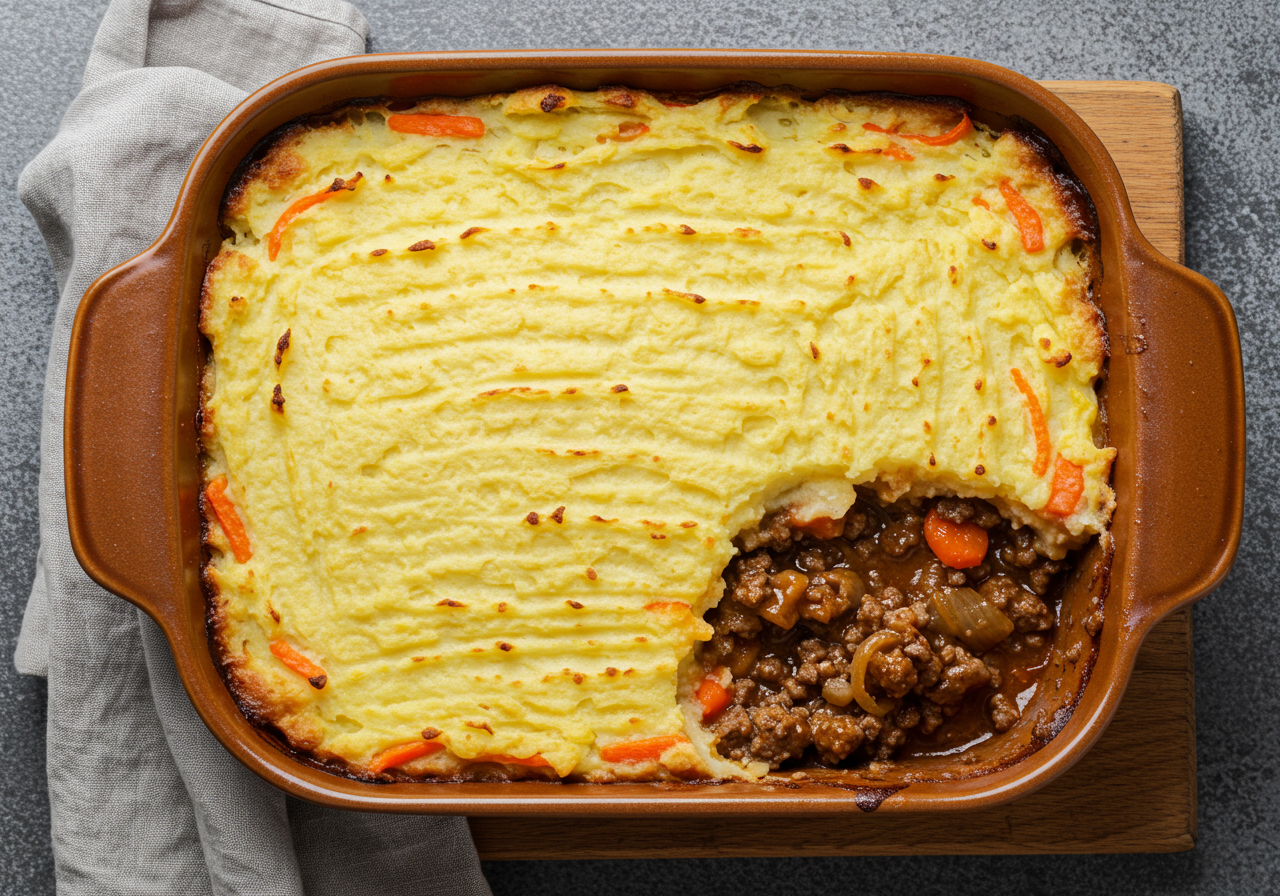 Canadian Potato and Carrot Shepherd's Pie