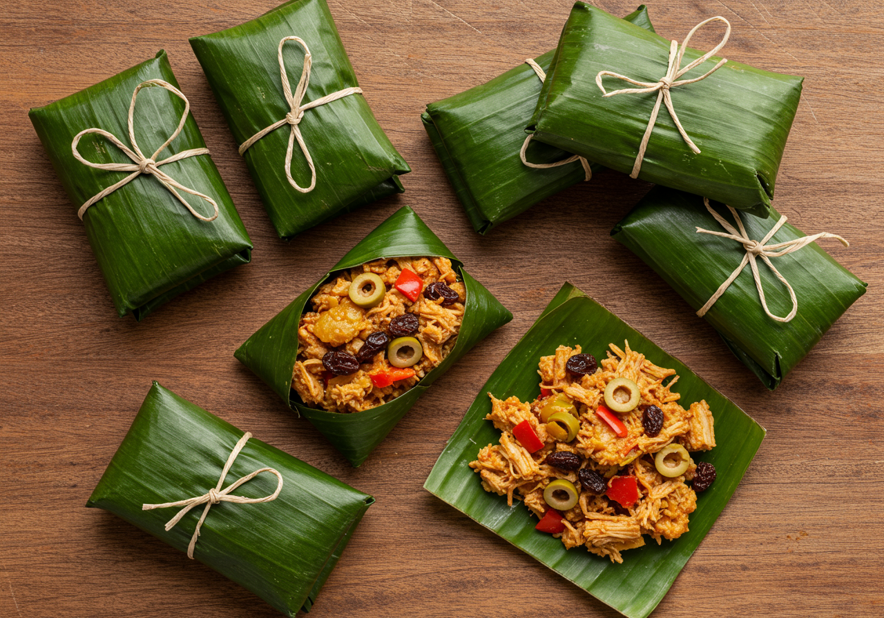 Hallacas (Venezuelan Easter Tamales)