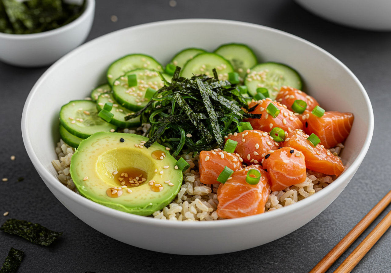 Seaweed Snack Rice Bowl