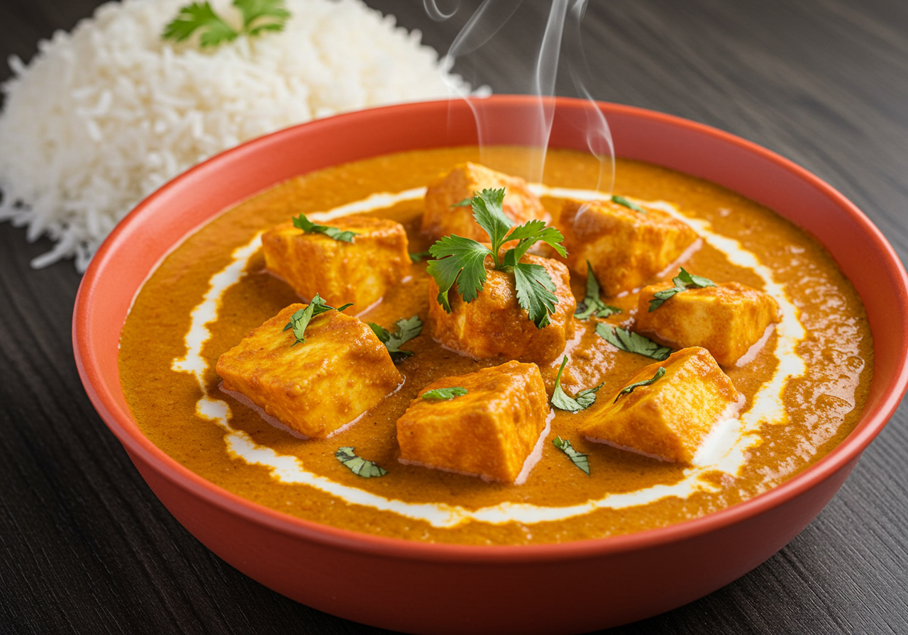 Paneer Tikka Masala with Rice