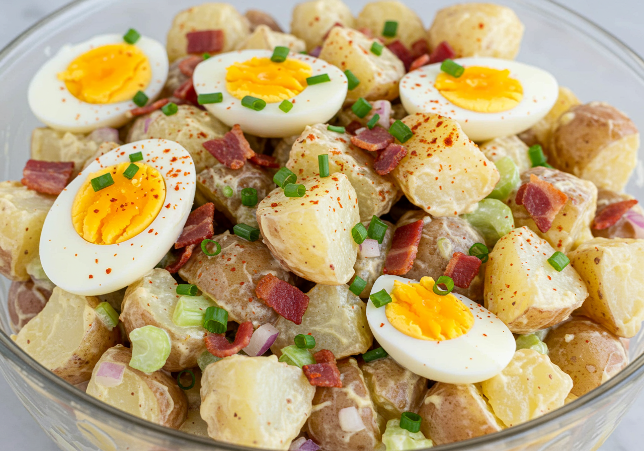 Loaded Potato and Egg Salad