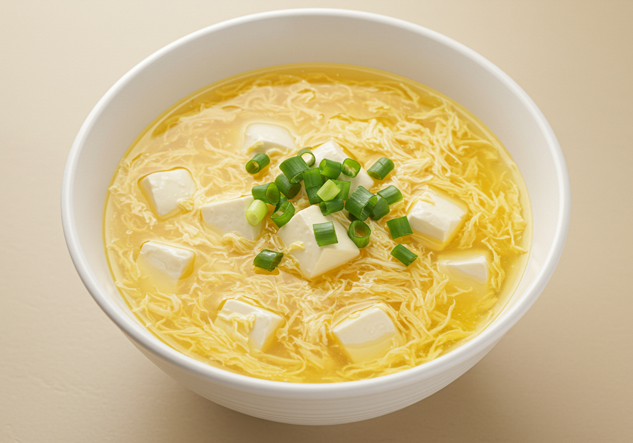 Egg Drop Soup with Tofu