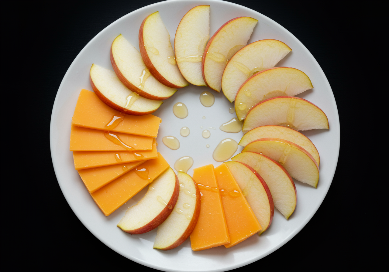 Canadian Cheddar Cheese & Apple Slices
