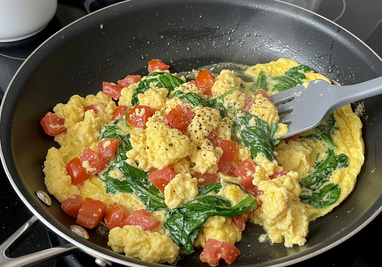 High-Protein Scramble with Customizable Veggies