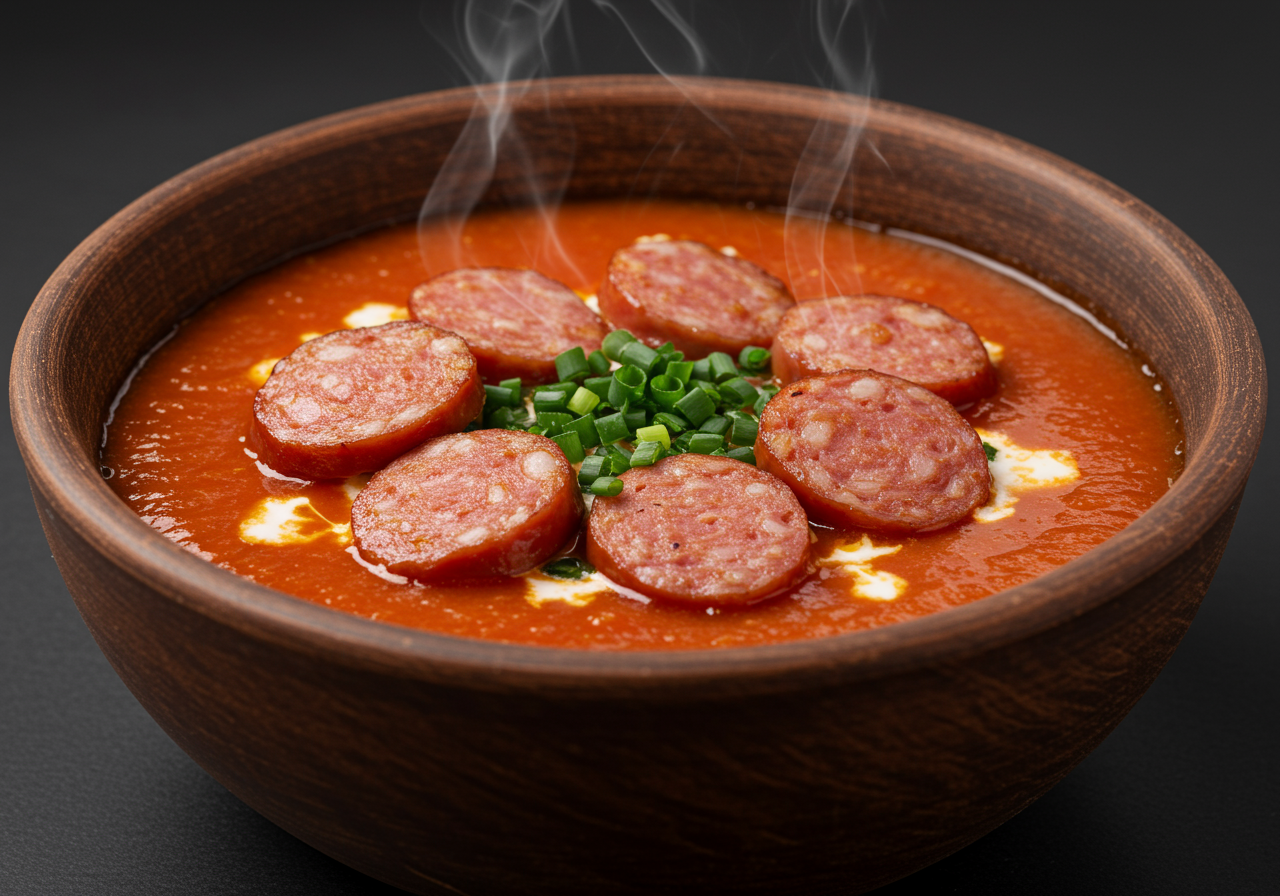 Soup & Sausage Snack Bowl