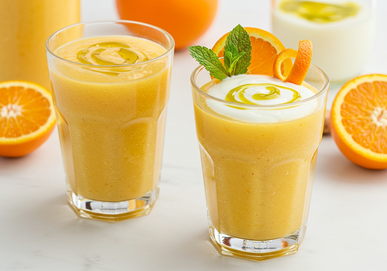 Refined Olive Oil and Citrus Smoothie
