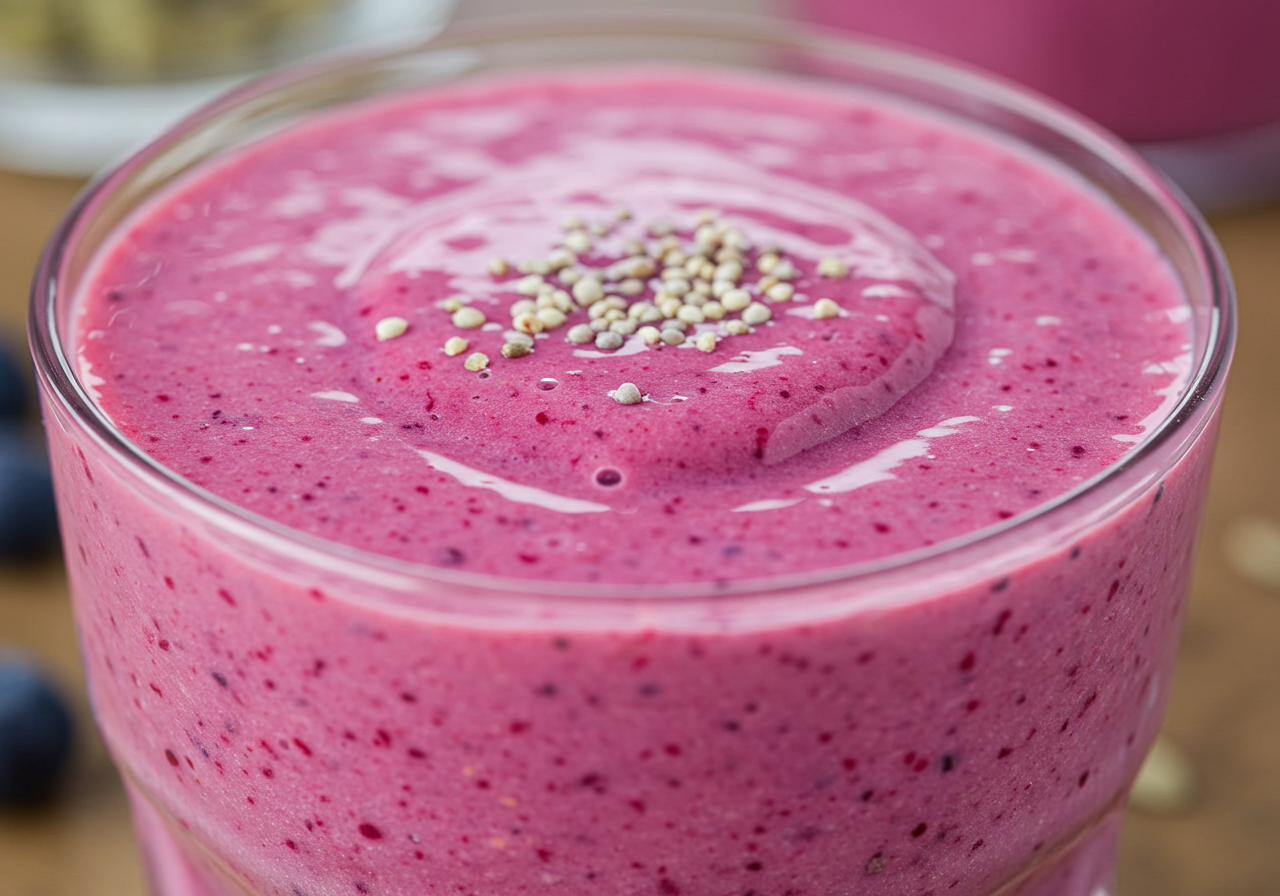 Enhanced Berry Peanut Butter Smoothie
