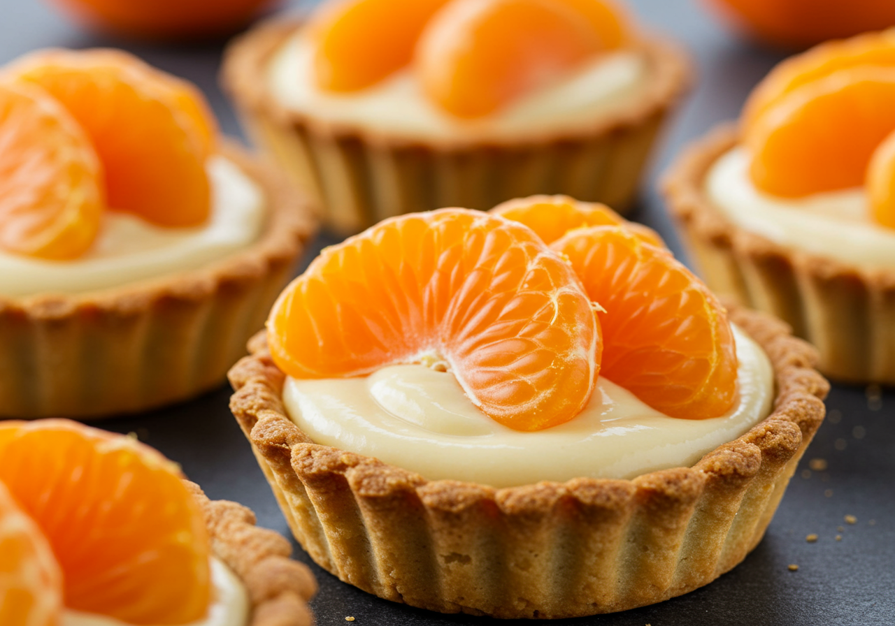 Clementine French Tartlets with Almond Cream