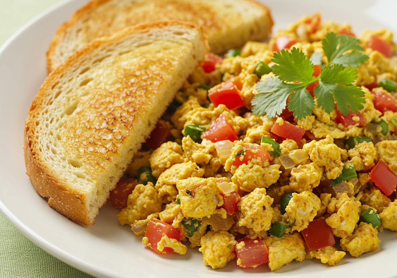Bombay Toast Scramble