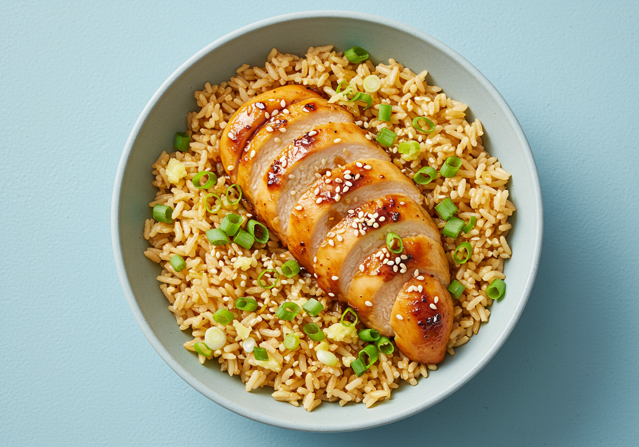 High-Protein Chicken and Rice Bowl