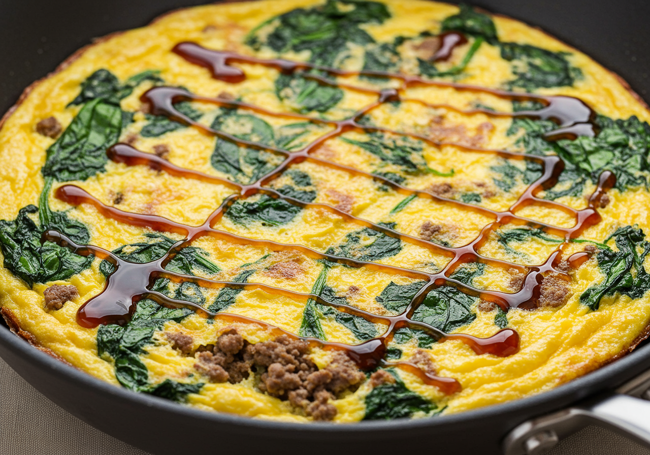 Italian Beef & Spinach Frittata