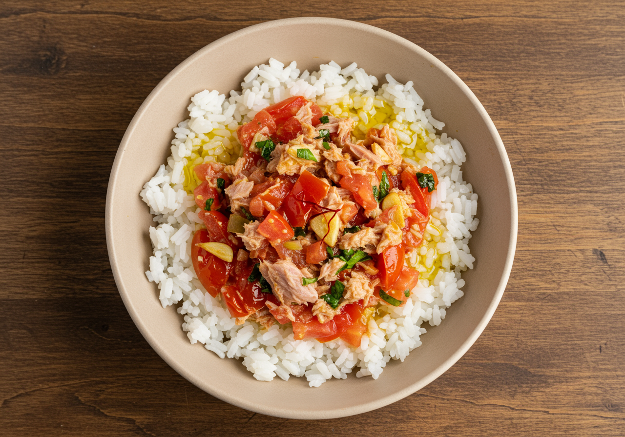 Spanish Tuna and Tomato Rice Bowl